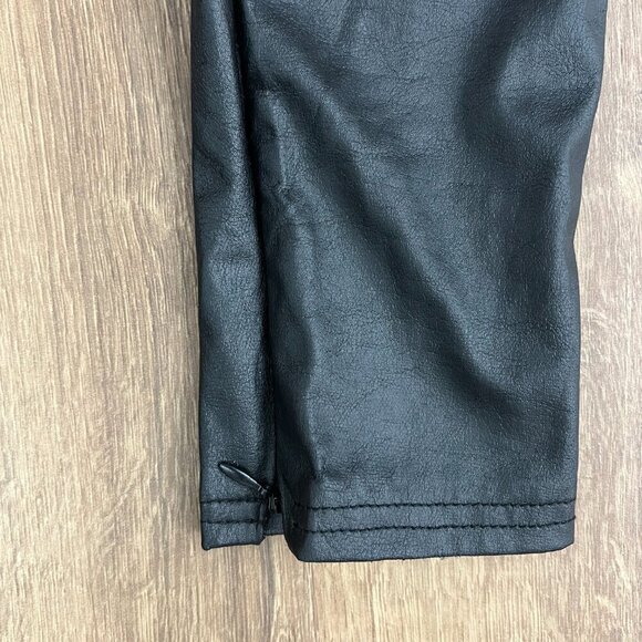 NEW Tripp NYC  Black Faux Leather Gothic Skinny Ankle Zip Pants Sz S - Picture 6 of 10
